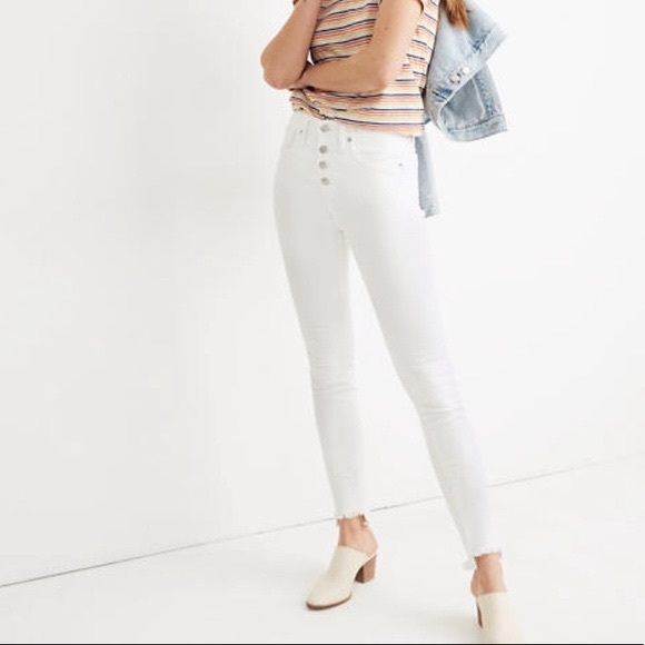 [SOLD]Madewell 10” High-Rise Skinny Jeans Step Hem - Picture 1 of 16